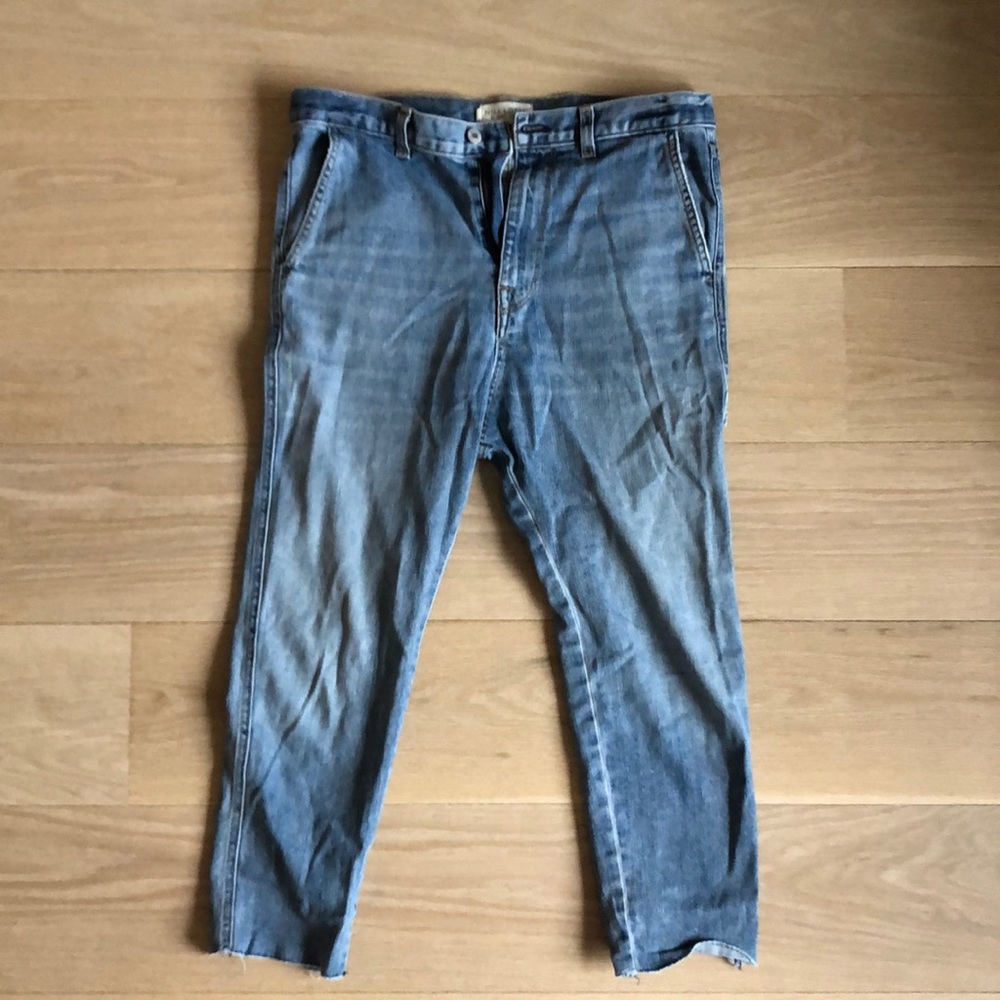 Nili Lotan drop crotch carpenter jeans